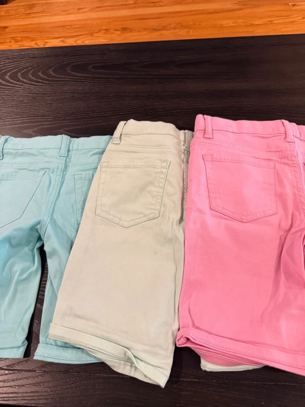 The Children's Place Pastel Shorts Trio - Pink, Mint & Cream